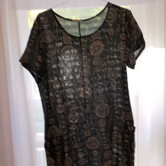Made in Italy Lightweight Cotton Summer Shift Dress - Picture 6 of 9